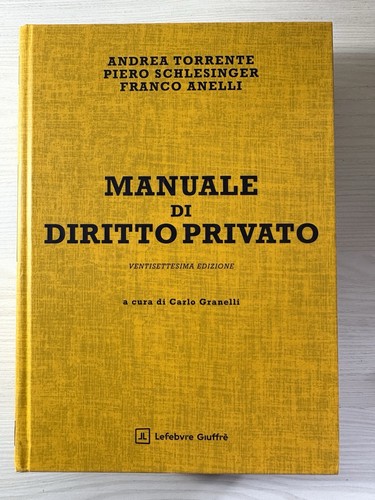 Manuale diritto privato - manuale,