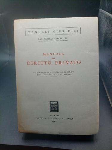 Manuale diritto privato - diritto,